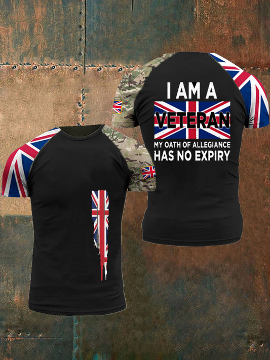Men's Flag Print Top