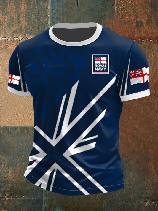 Men's Royal Navy Veteran Printed T-shirt