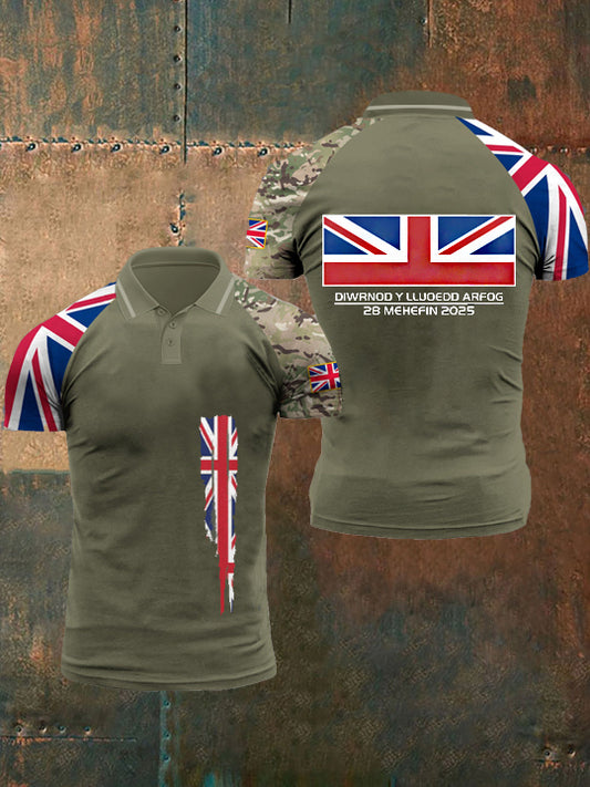 Men's Flag Print Top