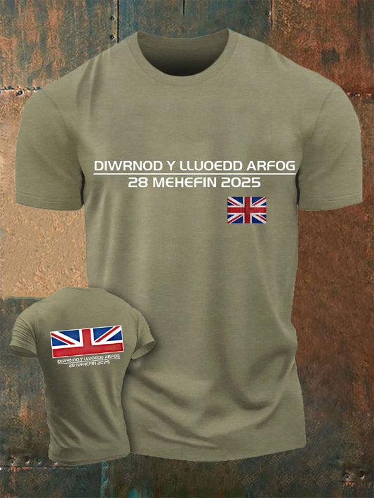 Men's Flag Print Top