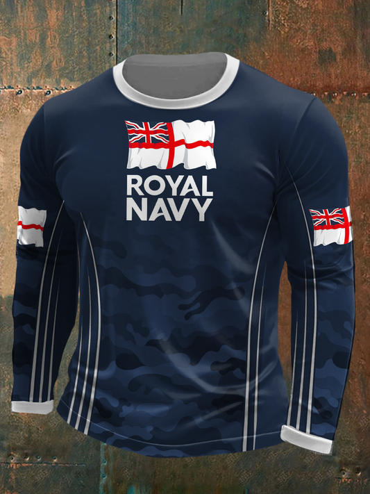 Men's Royal Navy Veteran Printed T-Shirt