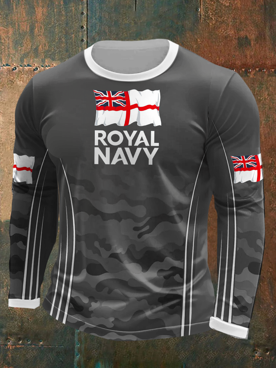 Men's Royal Navy Veteran Printed T-Shirt