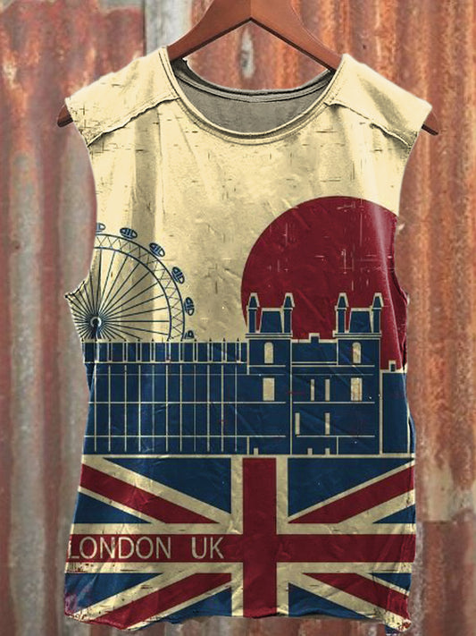 Men's Casual UK Printed Tank Top