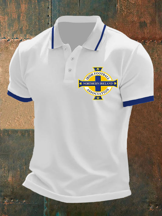 Men's Northern Ireland Football Print Casual T-Shirt