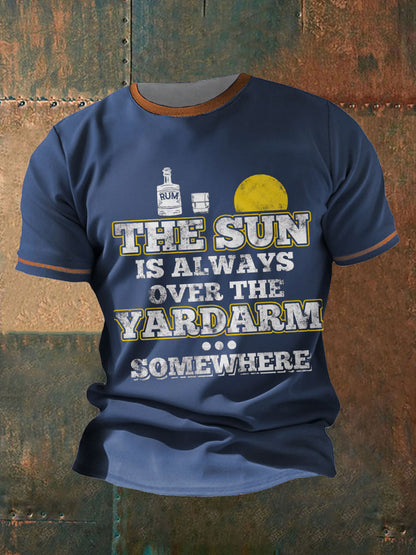 Men's Royal Navy Veteran Rum Printed T-shirt