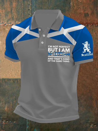 Men's Scottish Flag Short Sleeves Top