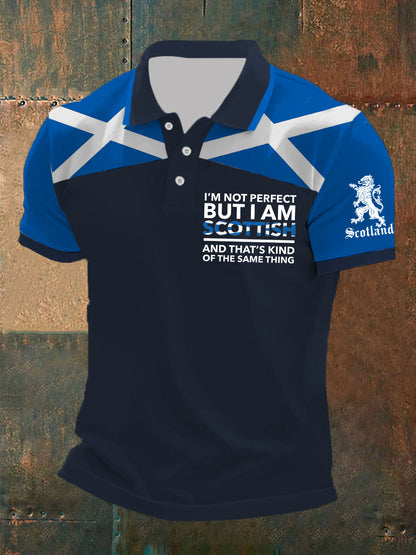 Men's Scottish Flag Short Sleeves Top