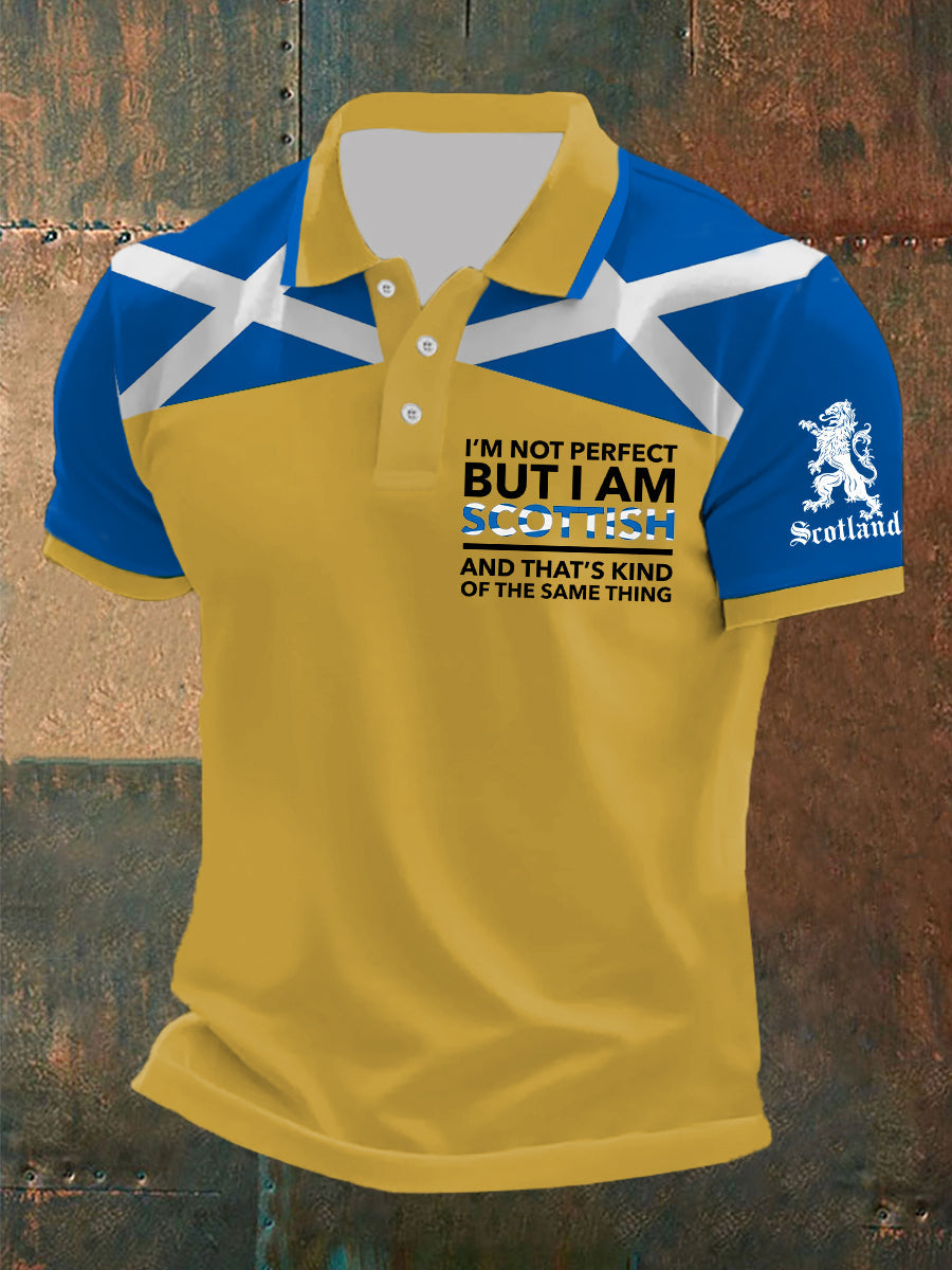 Men's Scottish Flag Short Sleeves Top