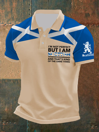 Men's Scottish Flag Short Sleeves Top