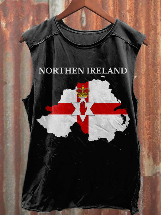 Men's Northern Ireland Casual Printed Tank Top