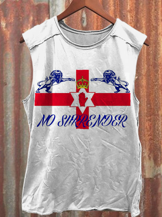Men's Casual Northern Ireland Printed Tank Top