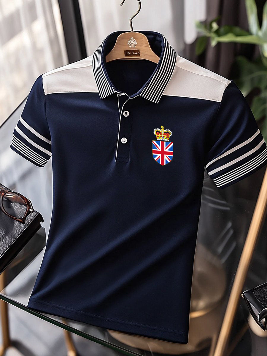 Men's Vintage British Crown Casual Shirt