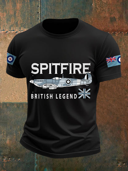 Men's Spitfire British Legend Print Casual Tee