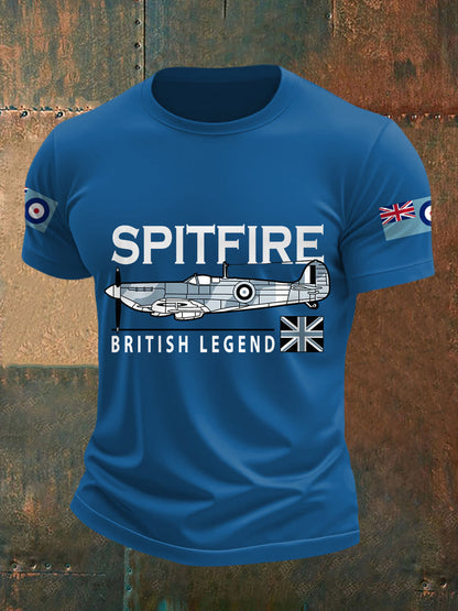 Men's Spitfire British Legend Print Casual Tee