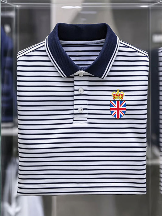 Men's Vintage England Crown Casual Shirt
