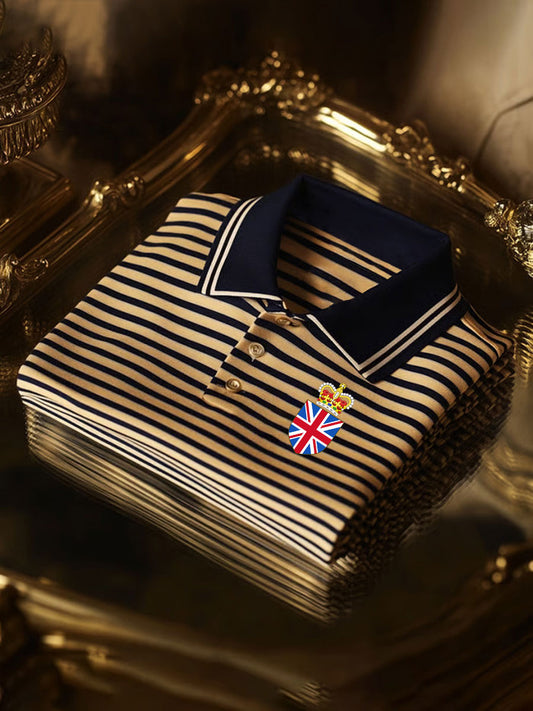 Men's Vintage England Crown Casual Shirt
