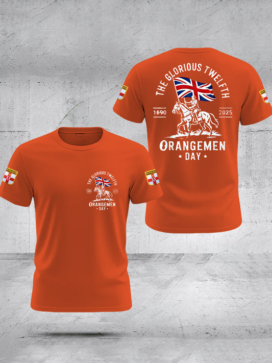 Men's Glorious Twelfth King William Of Orangemen Day 1690 2025 T-Shirt