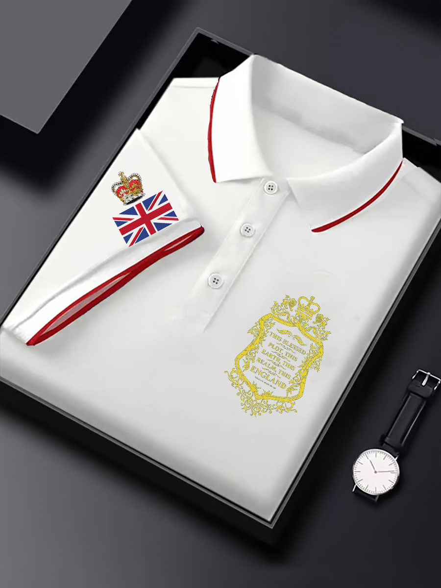 Men's Rpyal British Flag Printed Casual Tops