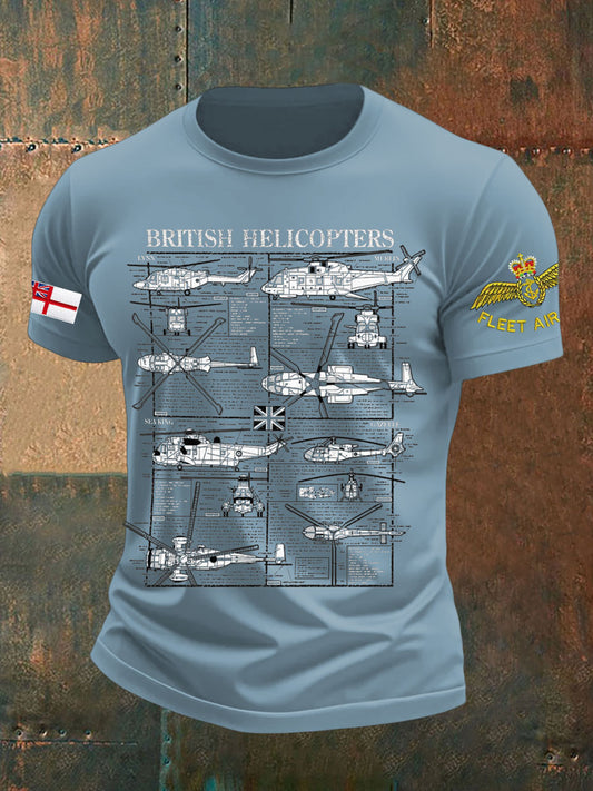 Men's Navy Veteran FAA Printed T-shirt