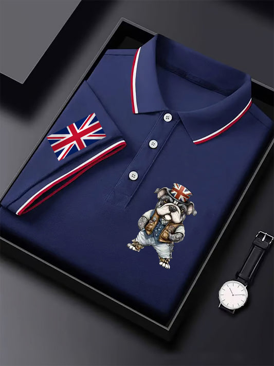 Men's Business Style Badge Top