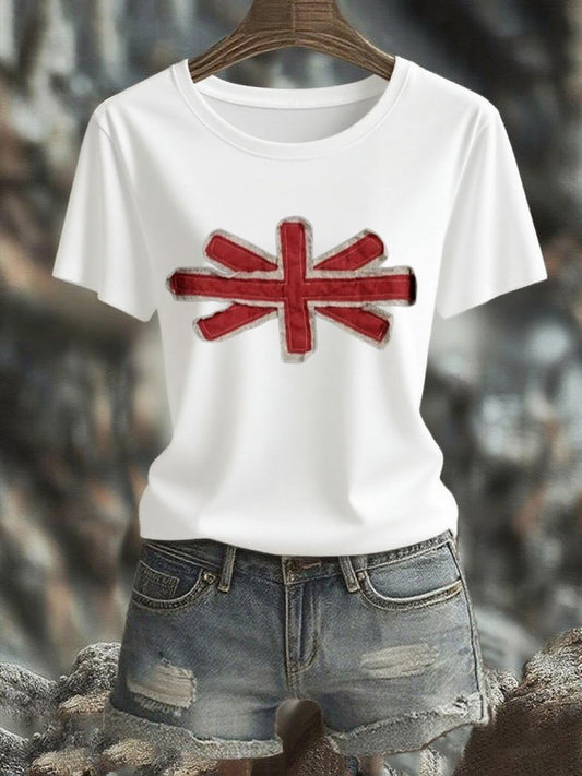 Women's UK Flag Design T-shirt