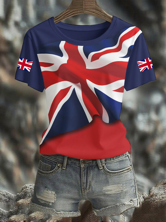 Women's UK Flag Pride Printed T-Shirt