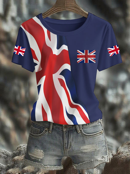 Women's UK Flag Pride Printed T-Shirt