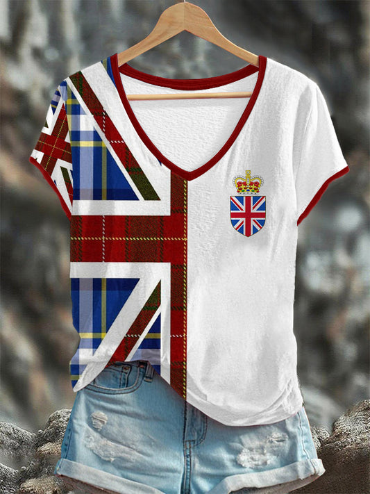 Women's Union Jack Short-sleeved T-shirt