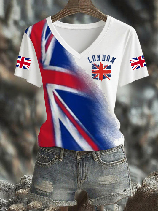 Women's UK Flag Pride Printed T-Shirt