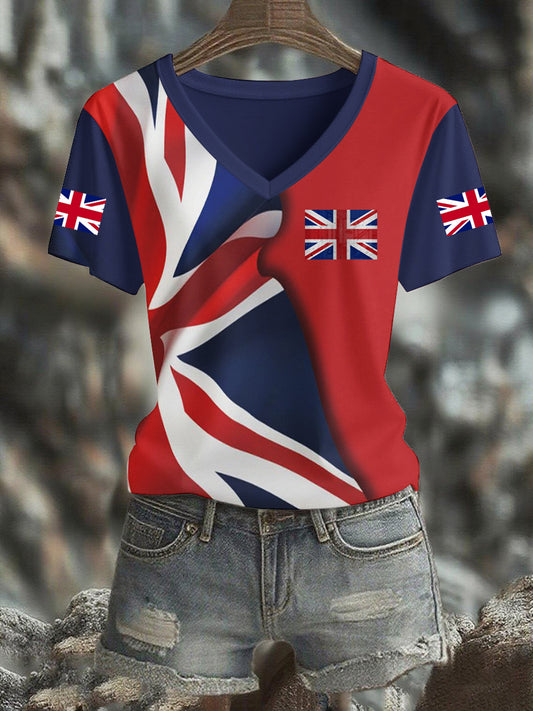 Women's UK Flag Pride Printed T-Shirt