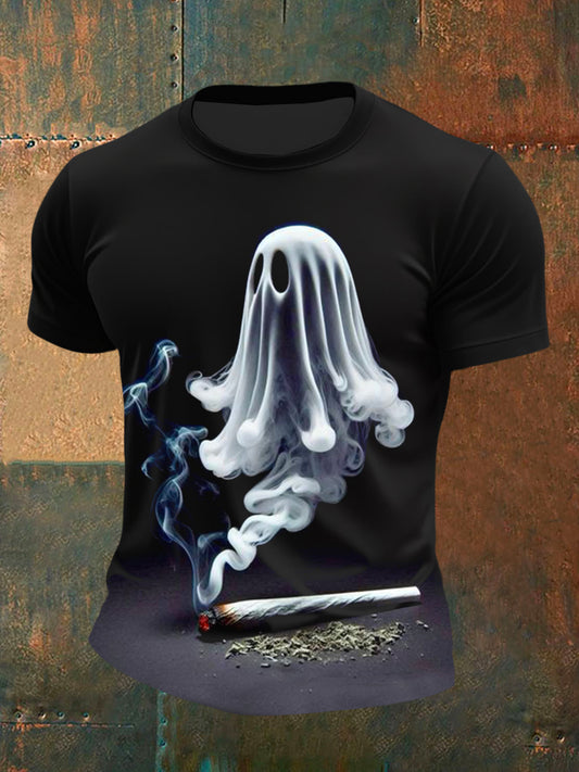 Men's Halloween Ghosts Short Sleeves T-shirt