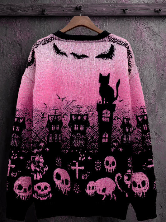 Women's Vintage Animal Print Comfort Casual Sweater