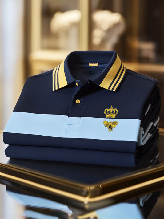 Men's Vintage Holiday Business Casual Polo Shirt