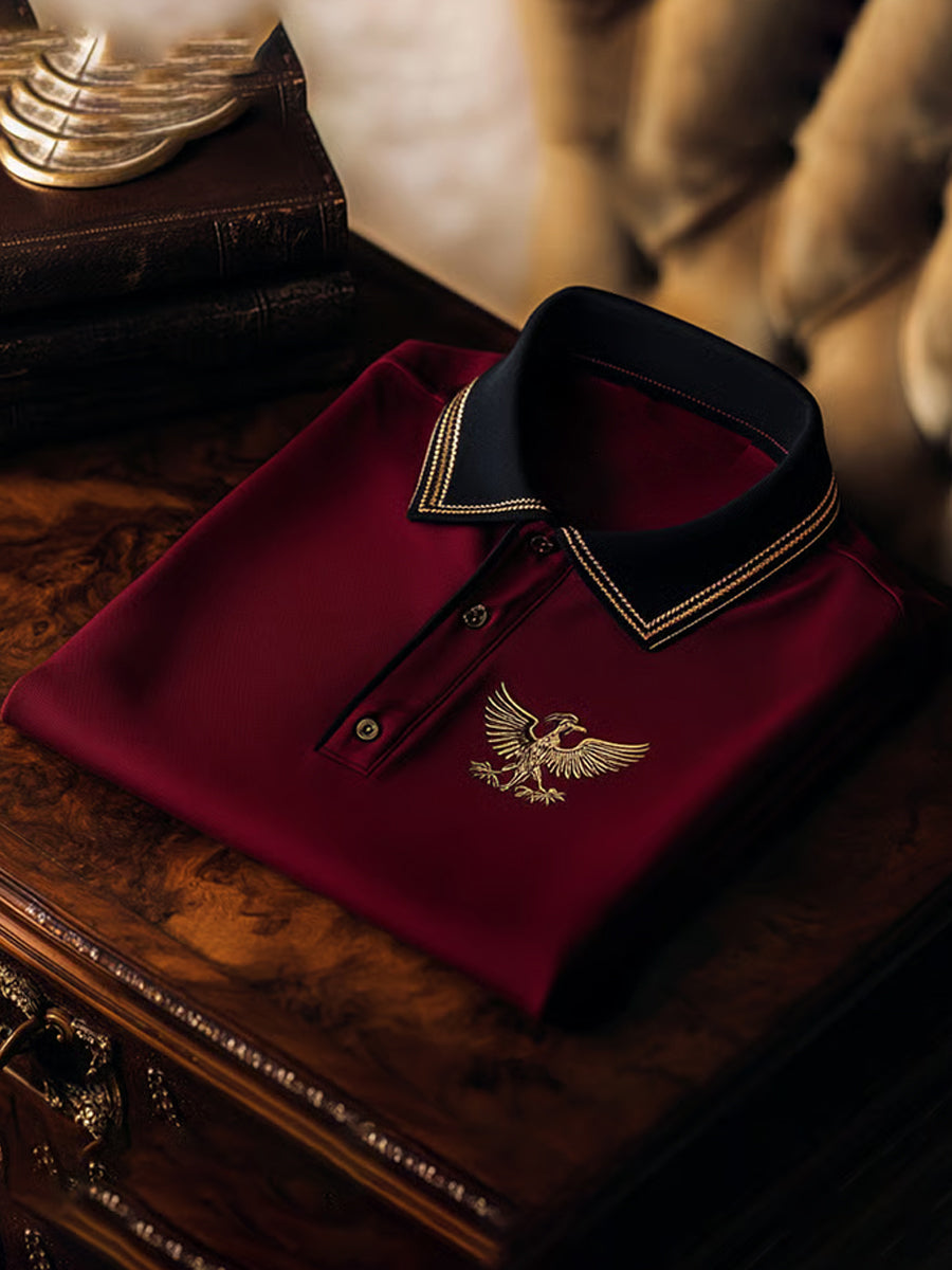 Men's Vintage Holiday Business Casual Polo Shirt