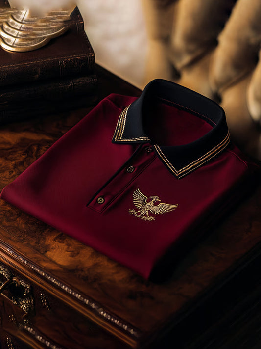 Men's Vintage Holiday Business Casual Polo Shirt