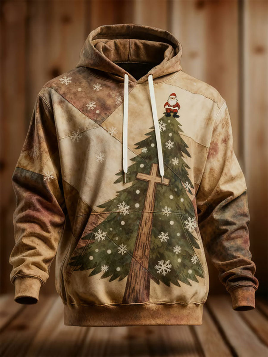 Men's Christmas Print Casual Hoodie