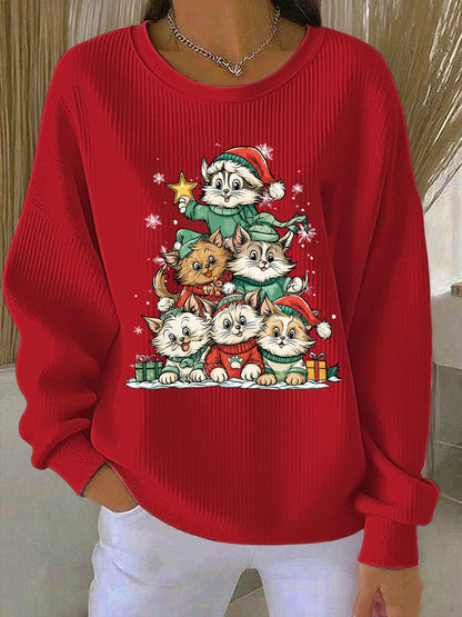 Women's Christmas Print Casual Sweatshirt