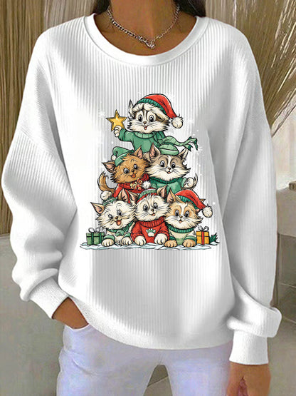 Women's Christmas Print Casual Sweatshirt