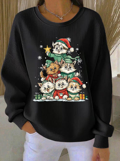 Women's Christmas Print Casual Sweatshirt