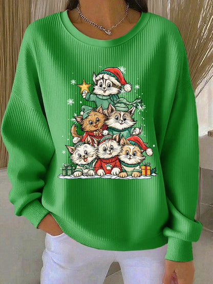 Women's Christmas Print Casual Sweatshirt