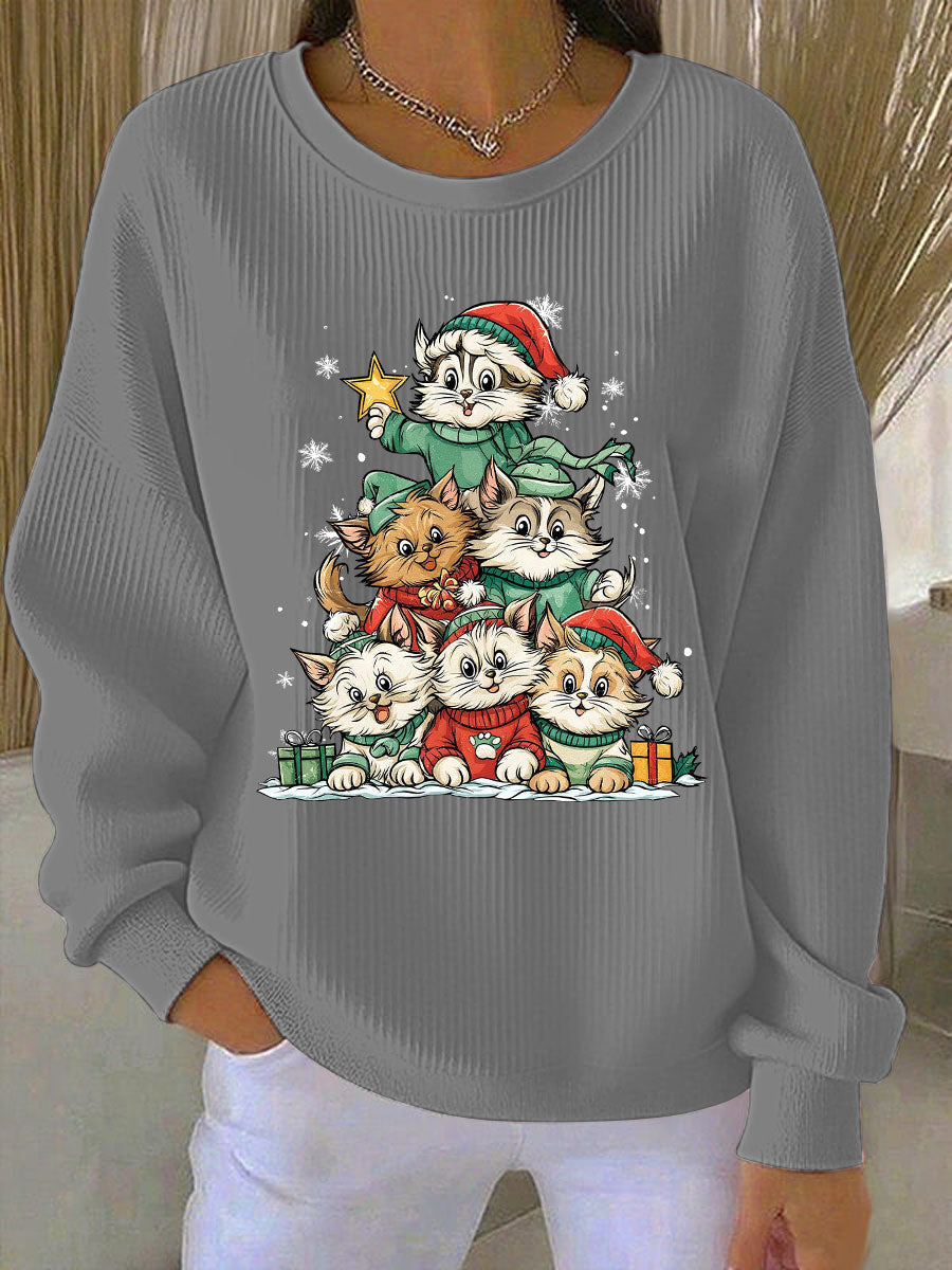Women's Christmas Print Casual Sweatshirt