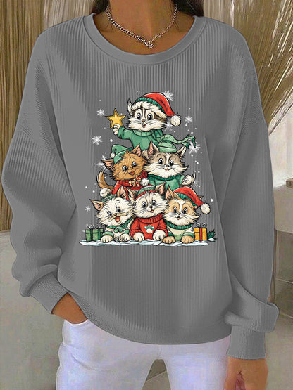 Women's Christmas Print Casual Sweatshirt