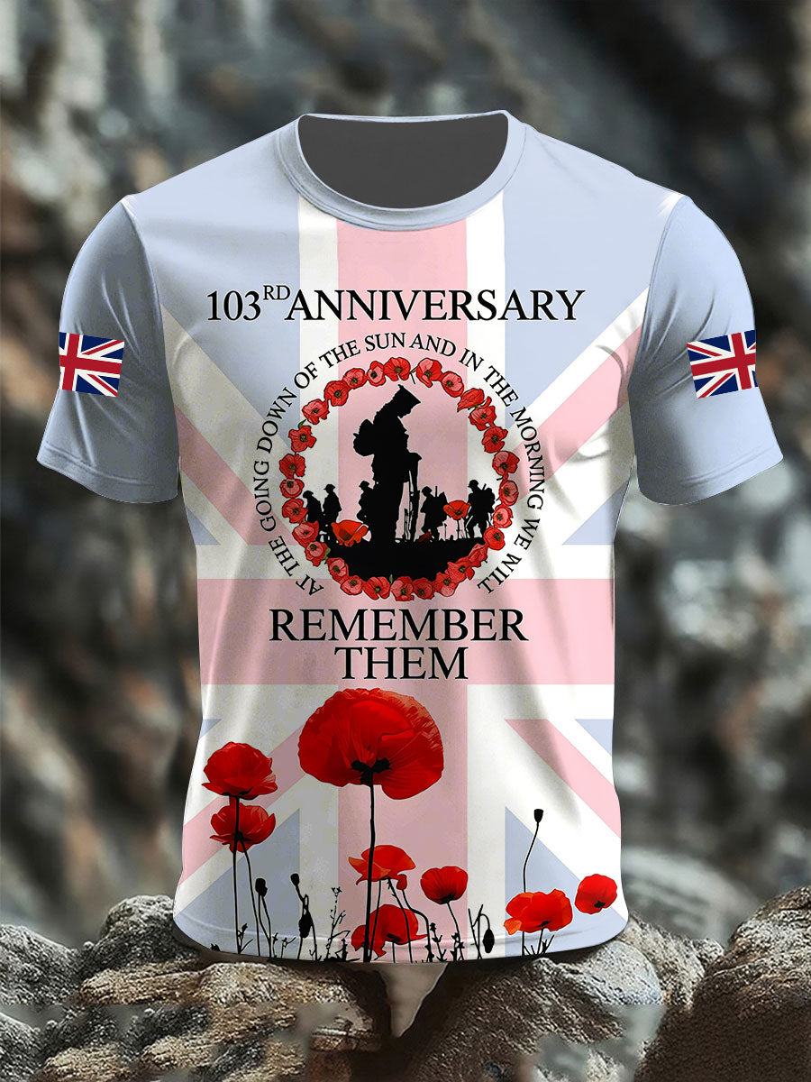 Men's Lest We Forget Short Sleeves T-shirt