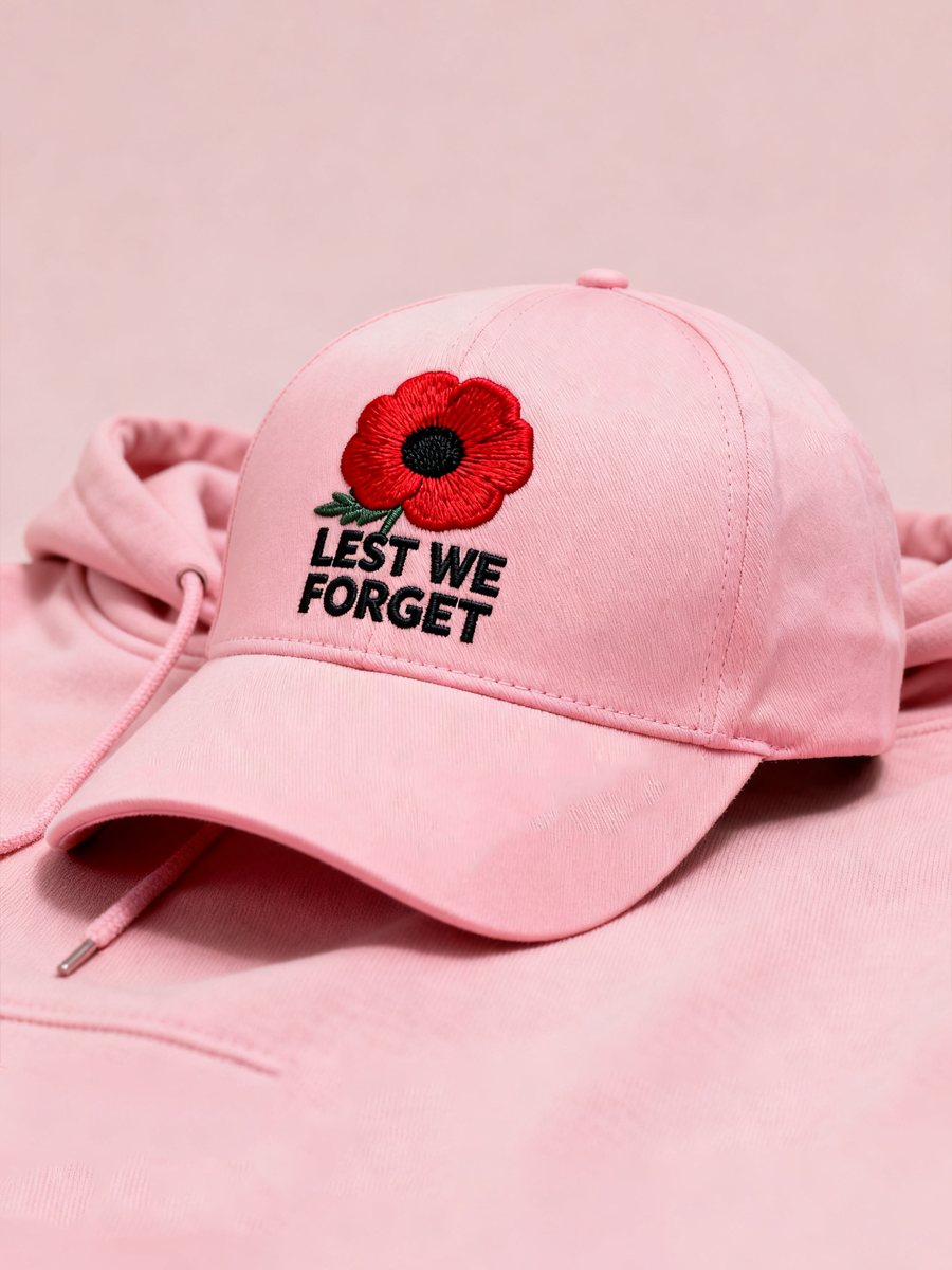 Unisex Remembrance Day poppy print Hat