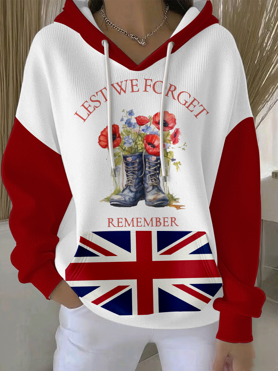 Women’s Remembrance Day Lest We Forge Hoodie