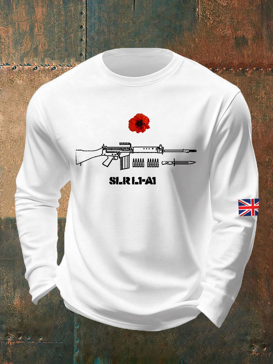 Men's British Remembrance Day Crew Neck Sweatshirt