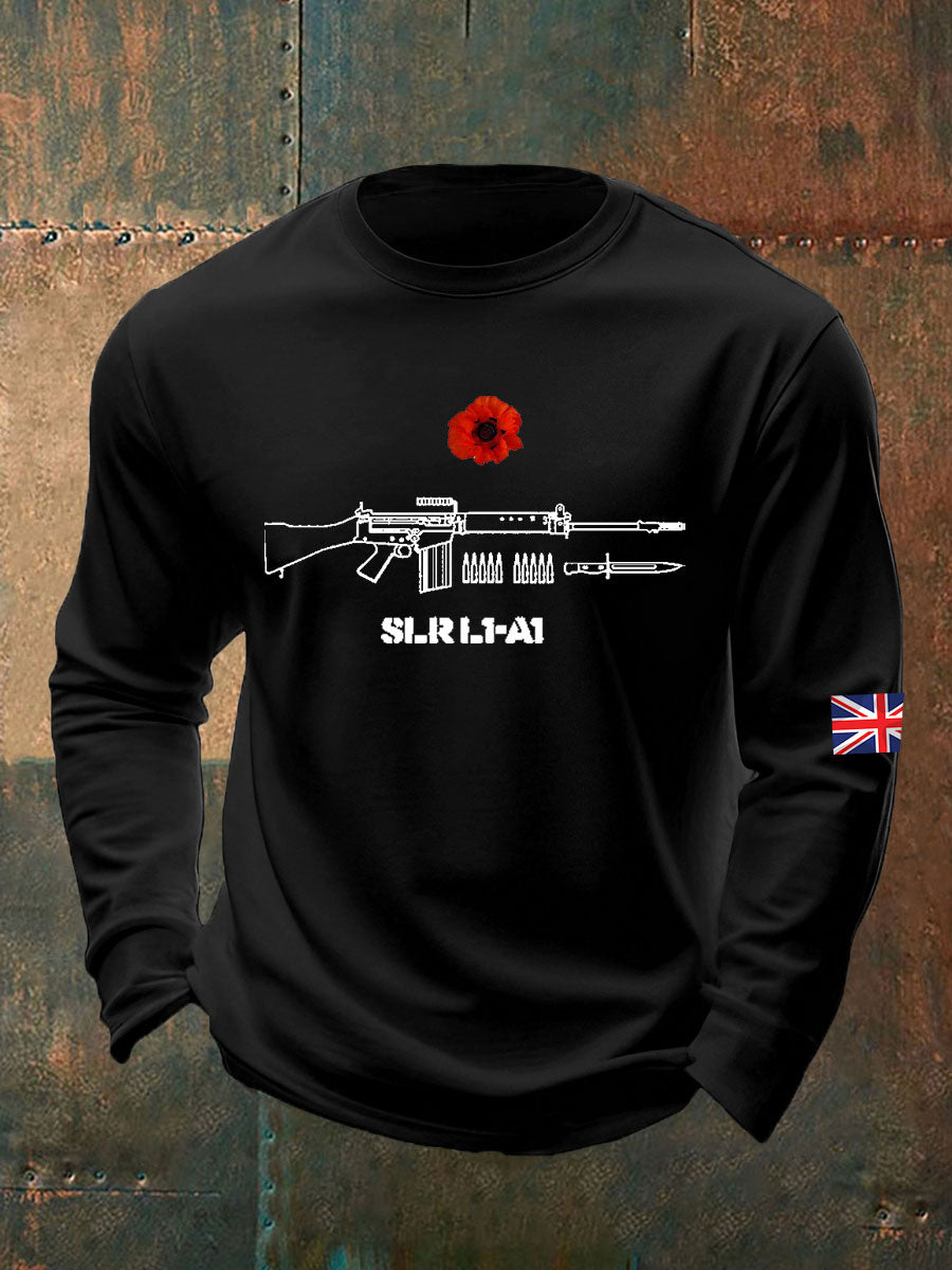 Men's British Remembrance Day Crew Neck Sweatshirt