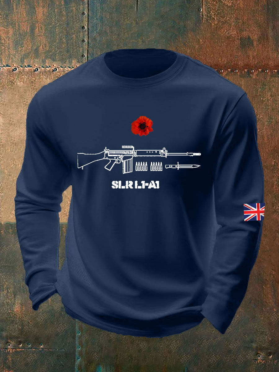 Men's British Remembrance Day Crew Neck Sweatshirt