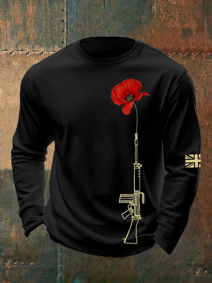 Men's British Remembrance Day Crew Neck Sweatshirt