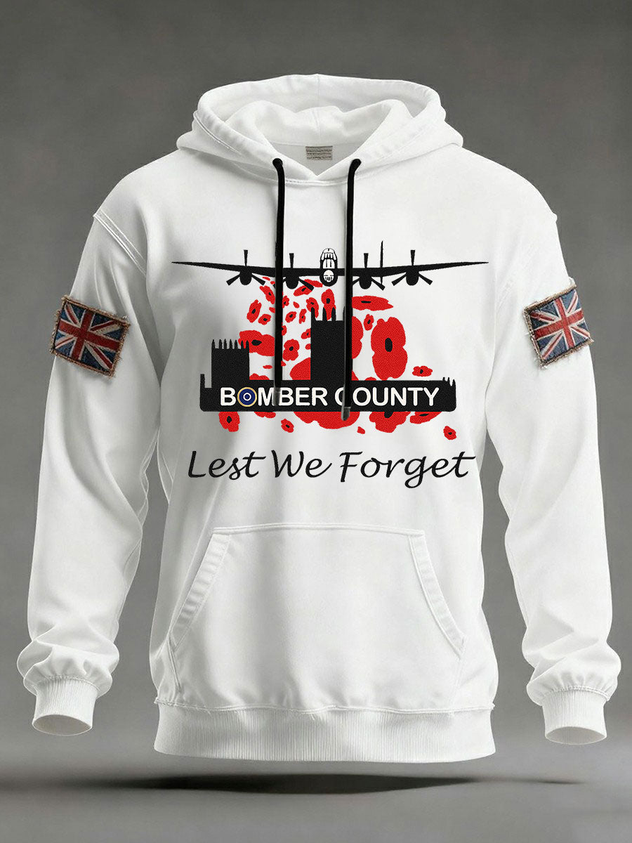 Men'sRemembrance Day Lest We Forget Hoodie